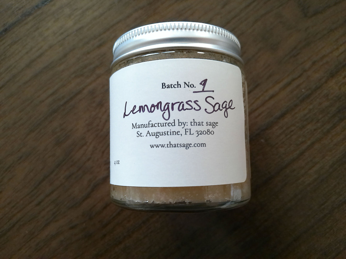 Organic Sugar Scrub - Lemongrass Sage