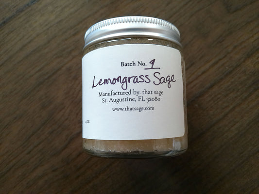 Organic Sugar Scrub - Lemongrass Sage